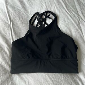 Lululemon | Black High-Neck Sports Bra | Size 10
